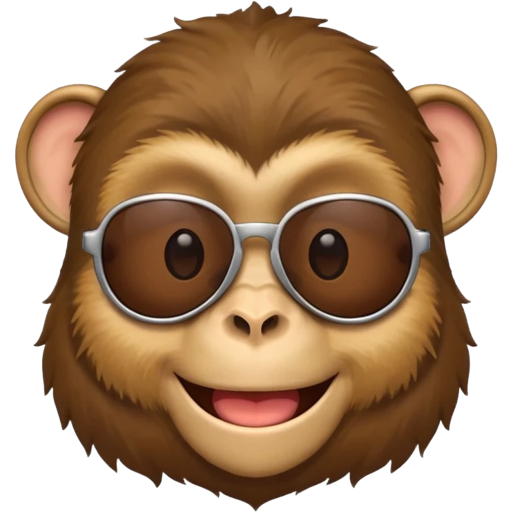  monkey with sun glasses  emoji