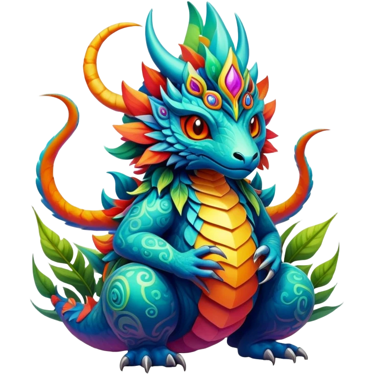  legendary complex detailed aesthetic-Fakémon-creature-scenery emoji