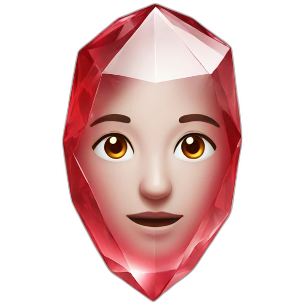 Crystal red emoji