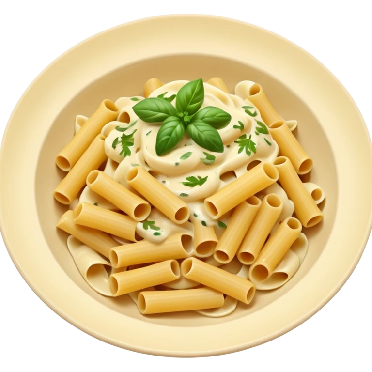 Pasta with cream sauce emoji