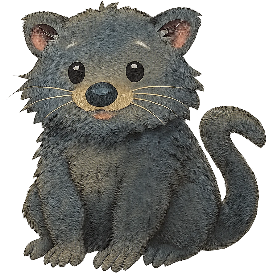 cute binturong emoji