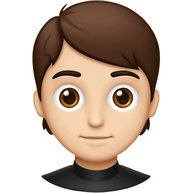 Kat saçlı gözlüklü siyah saçlı bir kiz emoji