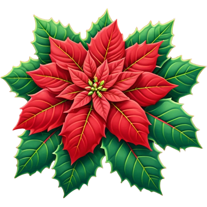 christmas   Poinsettia icon emoji