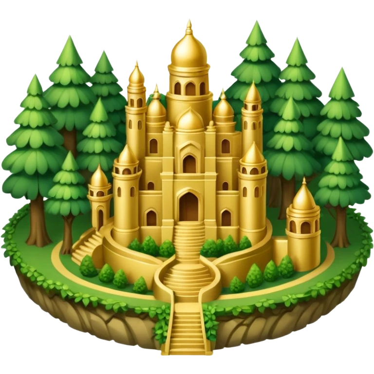 A GOLDEN CITY IN THE FOREST, LIKE THE "ELDORADO" MYTH emoji
