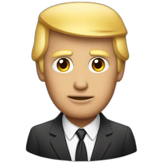 Donald Trump in suit emoji
