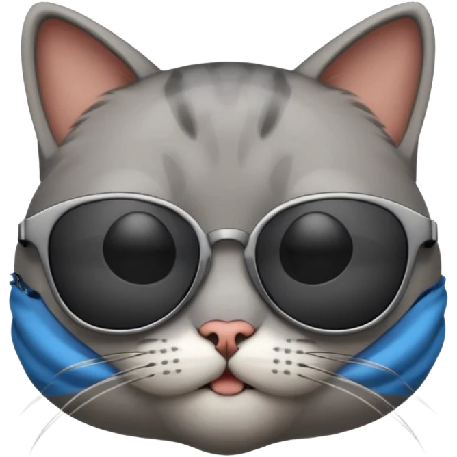 Cat wearing sunglasses emoji