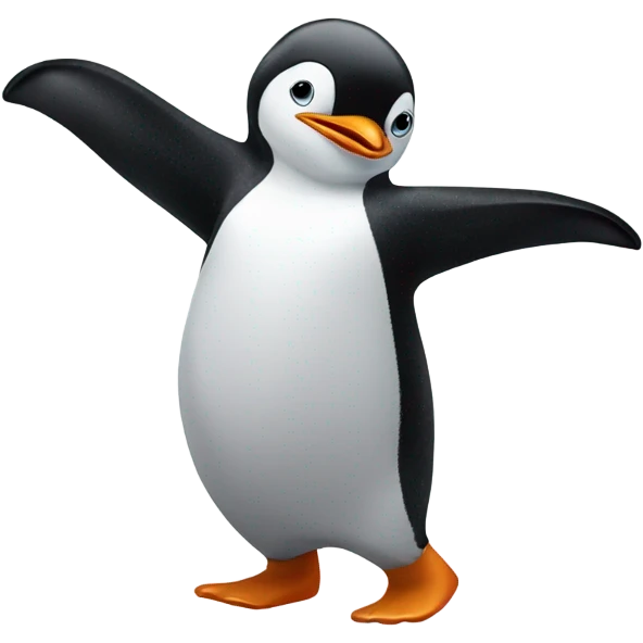 Penguin dancing emoji