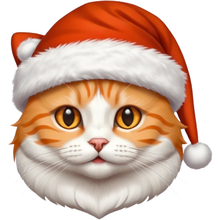 Cat with Christmas clothes  emoji