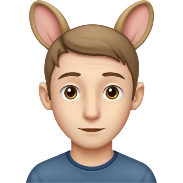 24 year old boy with long ears emoji