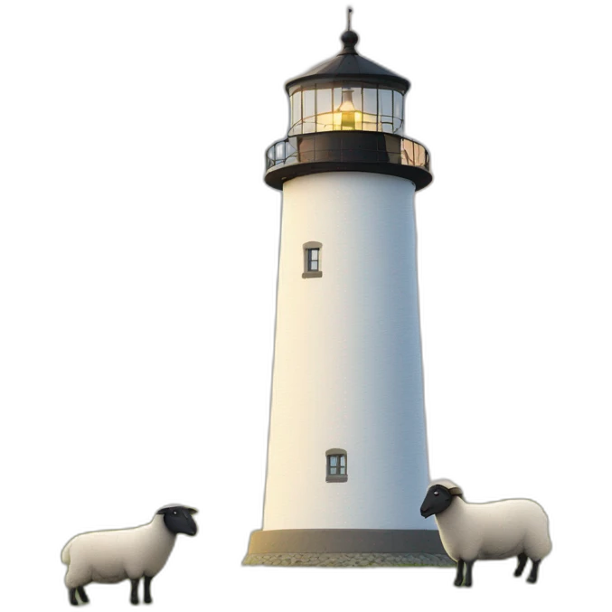 Schleswig-Holstein sheep lighthouse emoji
