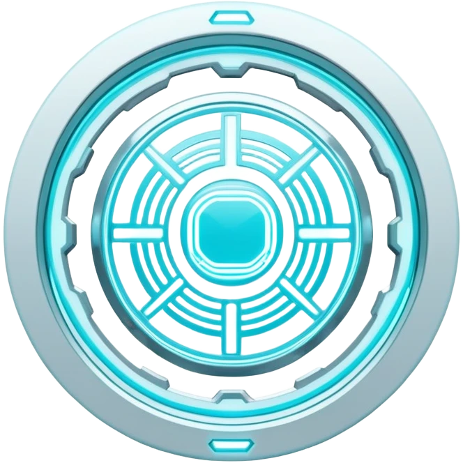  White And Cyan Cyber Aesthetic Deco emoji