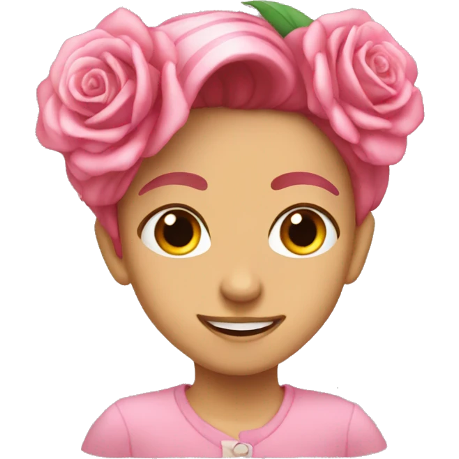 flor rosa emoji