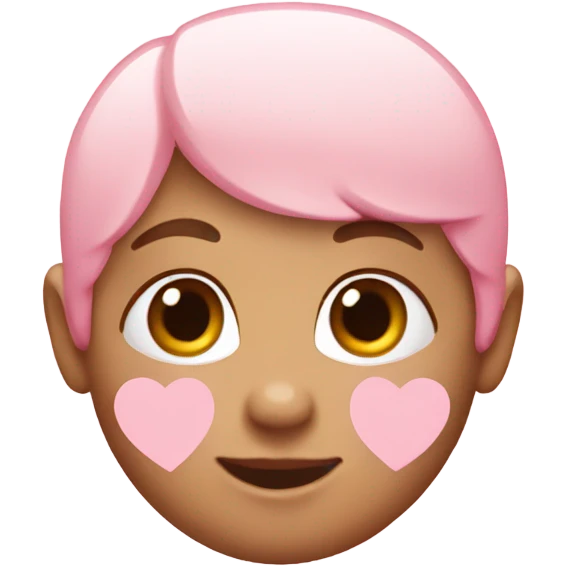 Small baby pink heart emoji