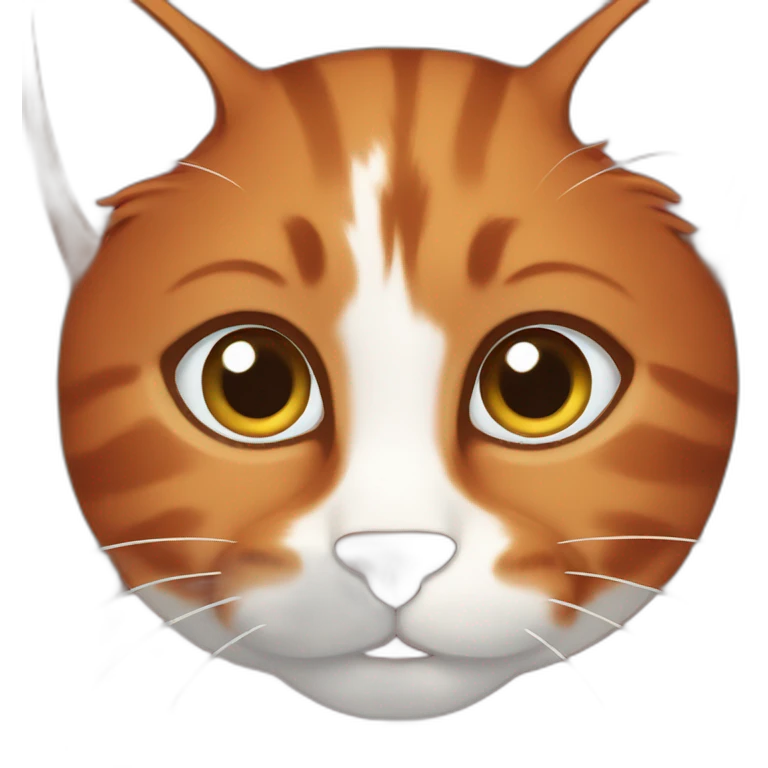red brown cat emoji