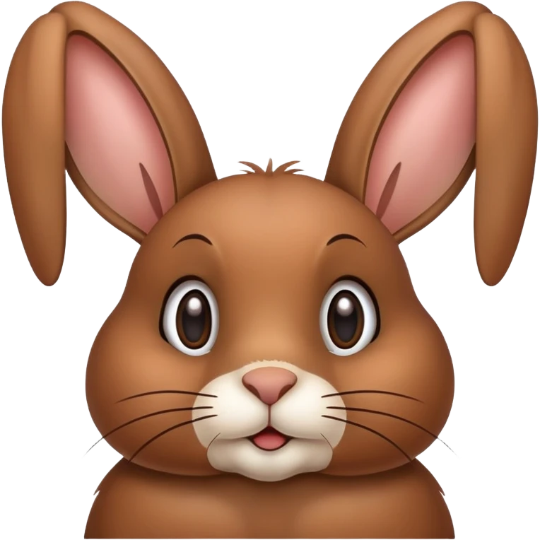 brown rabbit with floppy ears and the inscription RITA on the bottom emoji