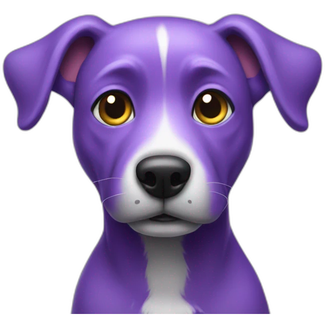 purple dog emoji