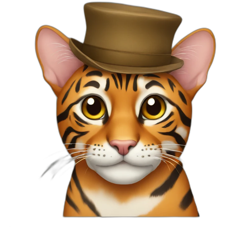 bengal in hat emoji
