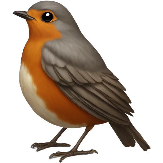Robin kneeling emoji