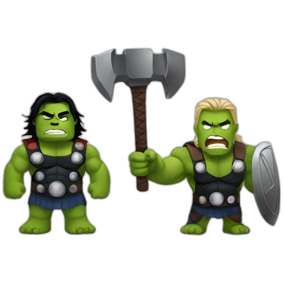 Hulk and thor emoji