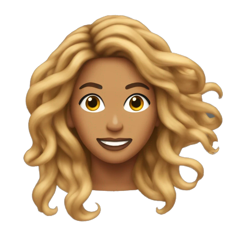 beyonce hair blowing in the wind emoji