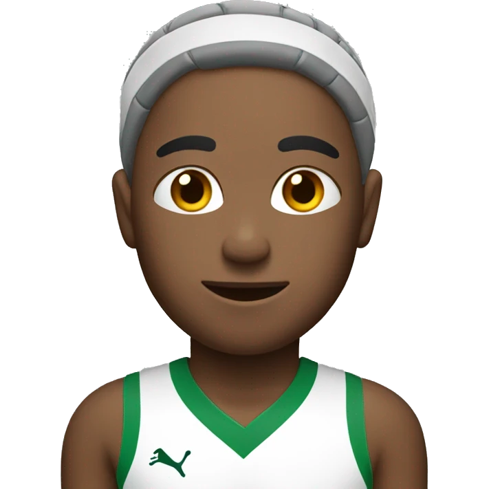 Soccer player with headband emoji