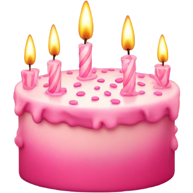 Pink birthday emoji emoji