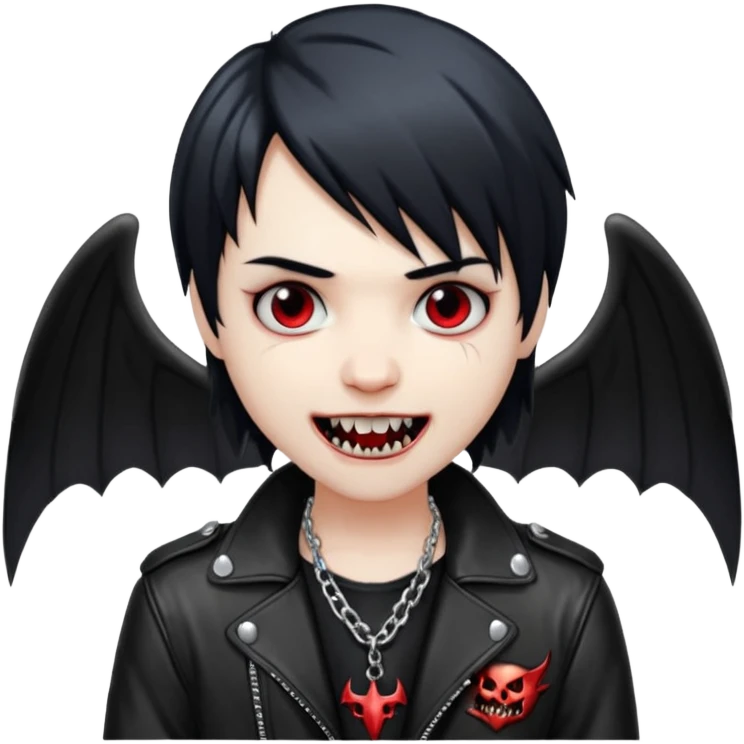 swagged out emo angel drain gang vampire emoji