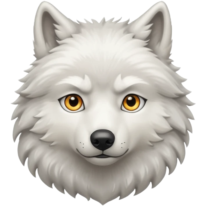 White wolf emoji