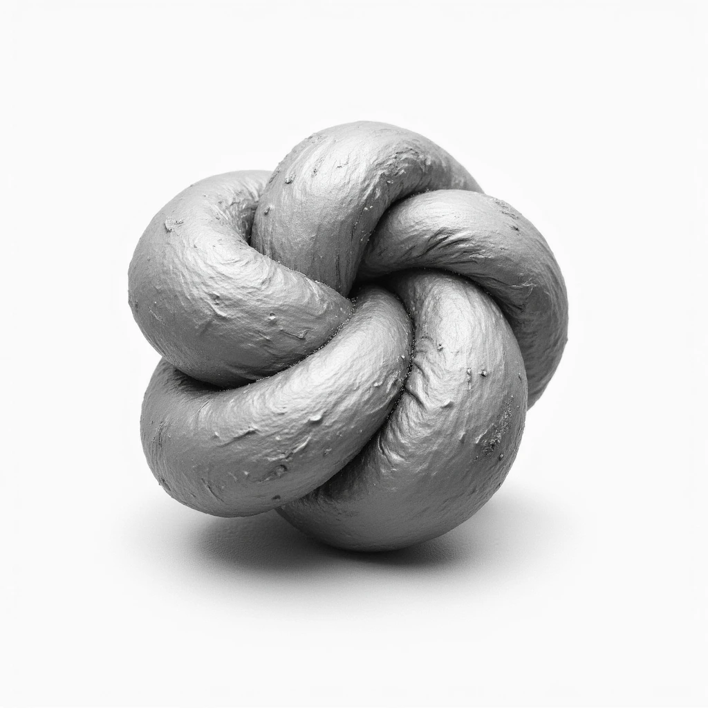 hyperrealistic drawing of a muscular knot, small round swelling, isolated on white background, realistic details, soft shading, no other elements emoji