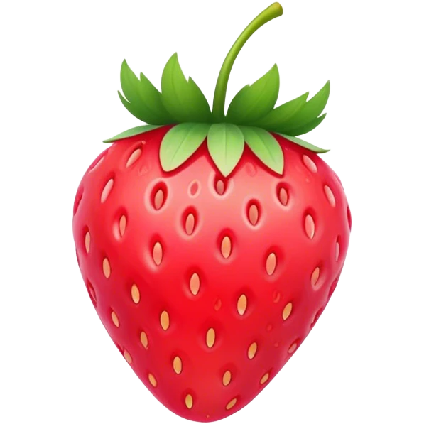 pastel pink realistic strawberry emoji