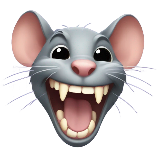 rat evil laughing scary emoji