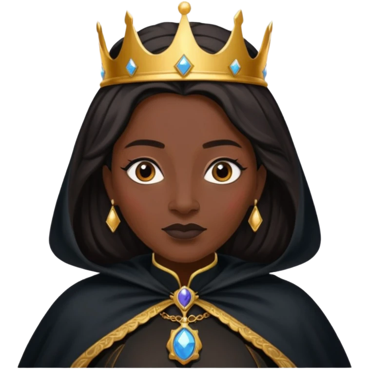 black Cape Queen elder emoji