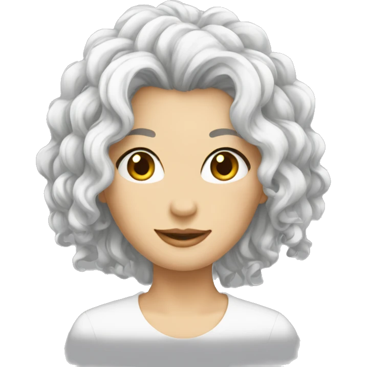 cheveux blanc emoji