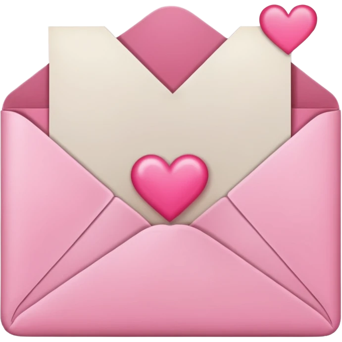 Pink love letter  emoji