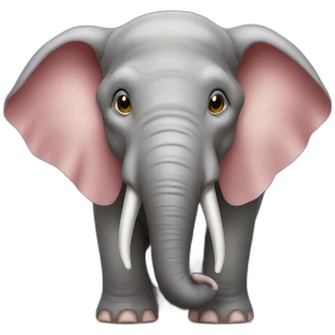 Pig faced elephant emoji