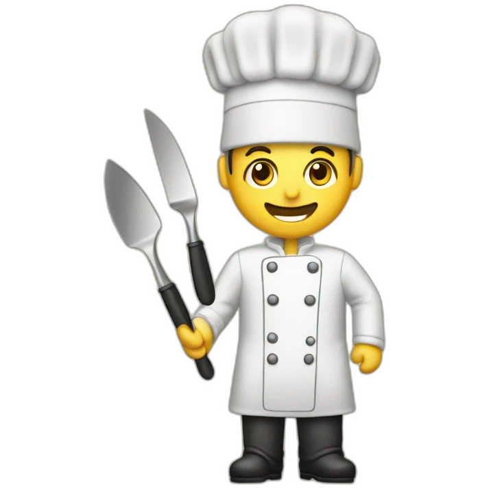 cuisinier qui tiens un couteau emoji