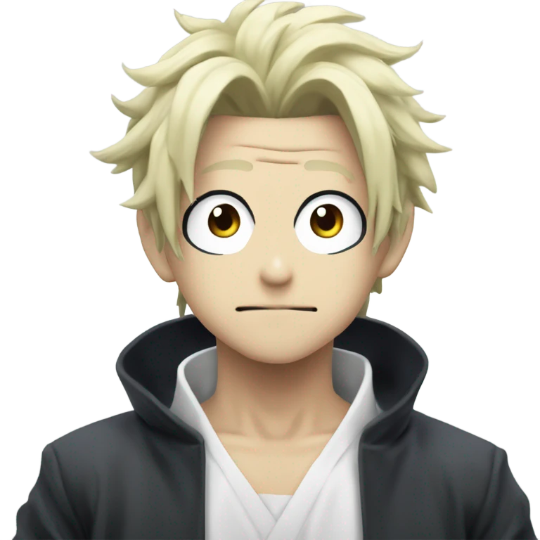 Freaky Satoru Gojo from anime and manga Jujustu Kaisen emoji