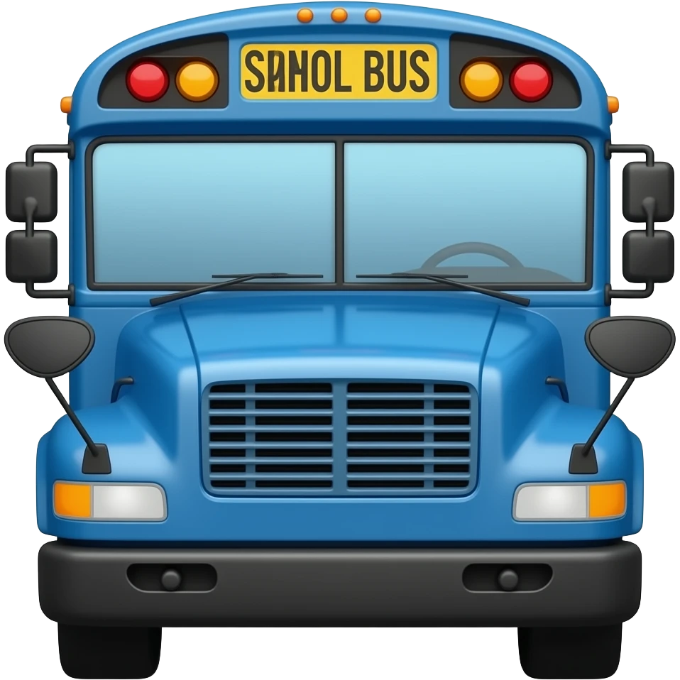 Bluebird School Bus emoji