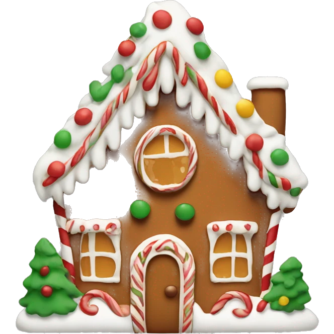 Ginger bread house emoji