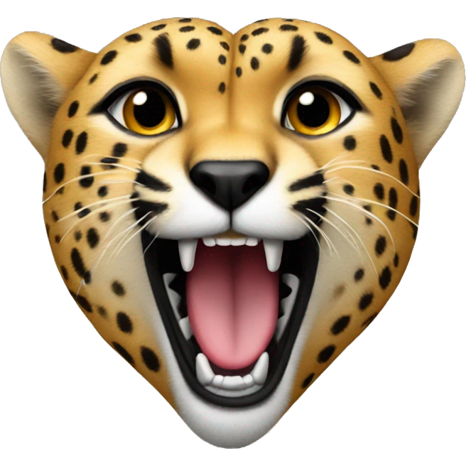 Cheetah heart emoji