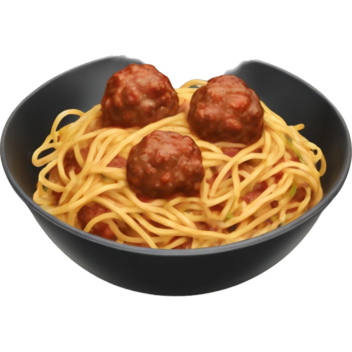 Spaghetti and meatballs ￼ emoji