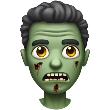 zombie with bob hair style  emoji