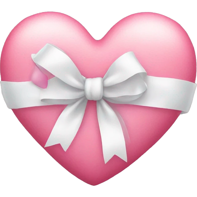 pink heart with white bow emoji