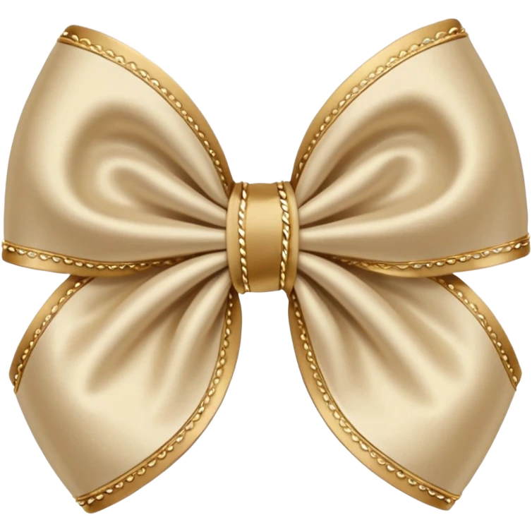 un noeud à cheveux beige emoji