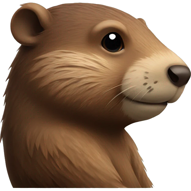 Winged beaver side profile emoji