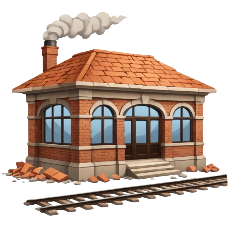 разрушеный вокзал от бомбы emoji