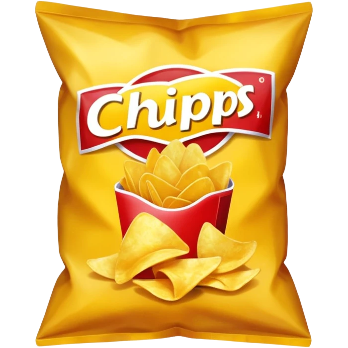 a bag of chips emoji