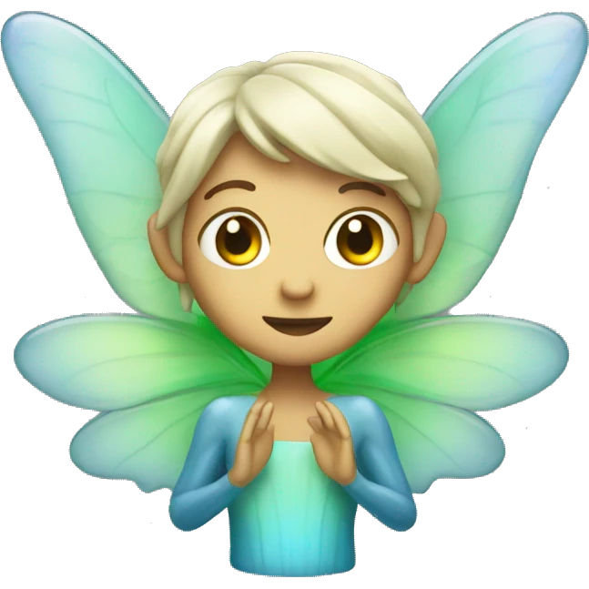 Fairy made of glass emoji