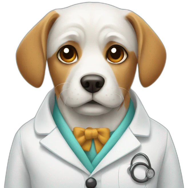 dog in a lab coat emoji