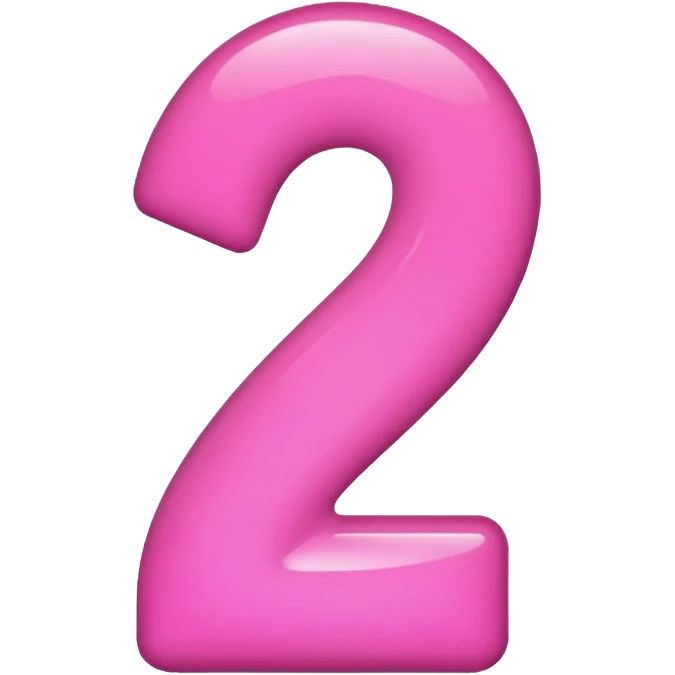 number one pink emoji